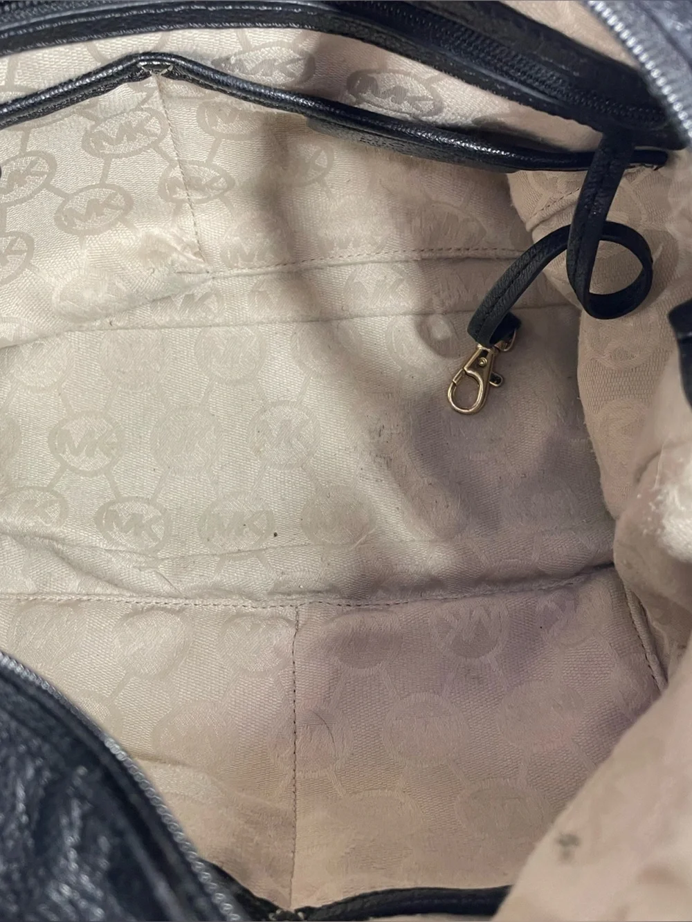 Michael Kors Naomi Hobo Slouchy Shoulder Bag Twist Braided Handle Black Leather